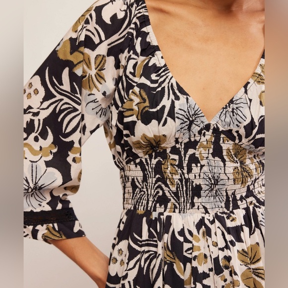 NWT Free People Dixie Printed Floral Maxi Dress Size Small - Picture 3 of 7